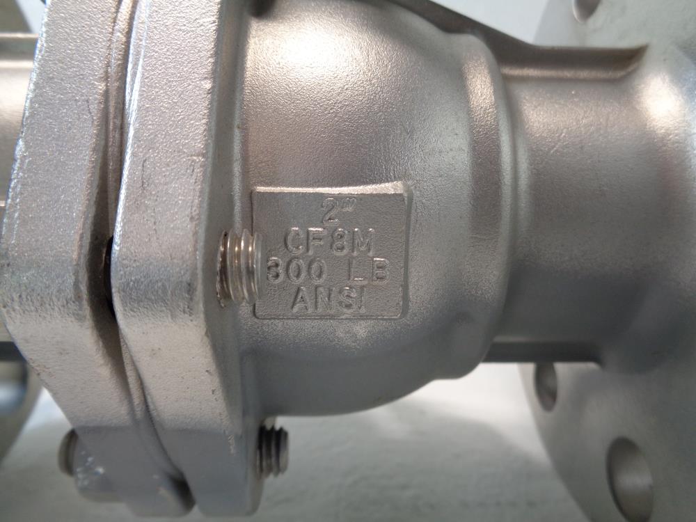 Milwaukee 2" 300# CF8M 2-Pc Full Port Ball Valve F20SS300F